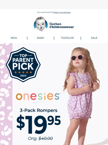 Gerber Childrenswear Sale Announcement
