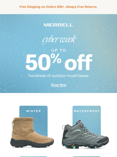 Merrell Sale Announcement
