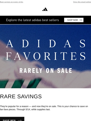 Adidas Sale Announcement