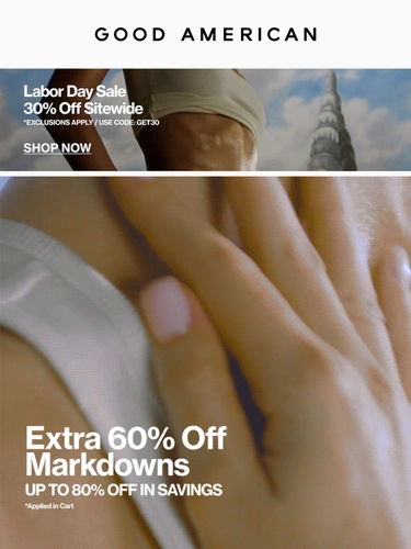 Good American Sale Announcement