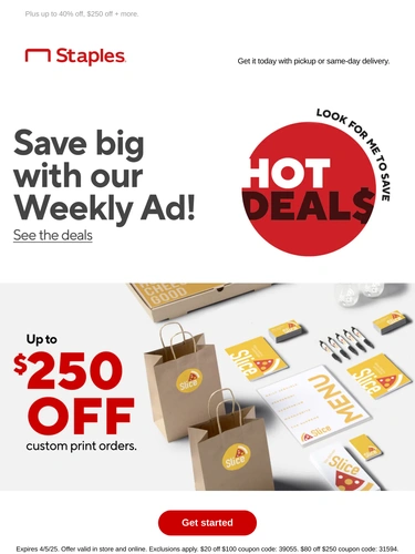 Staples Sale Announcement