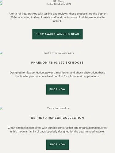 REI Newsletter