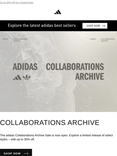 Adidas Sale Announcement