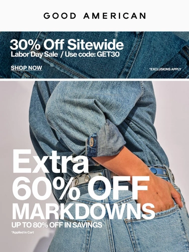 Good American Sale Announcement