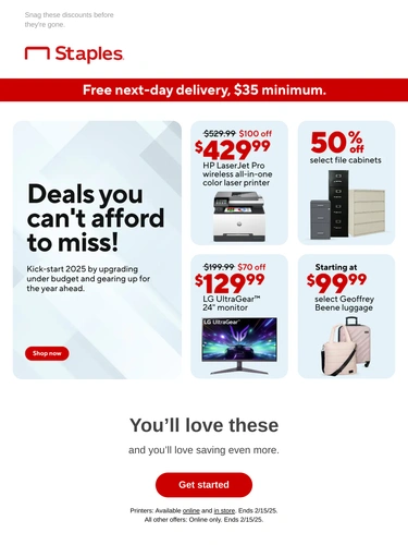 Staples Sale Announcement