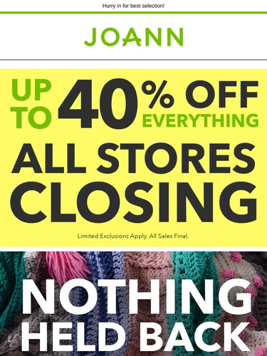 Joann Newsletter