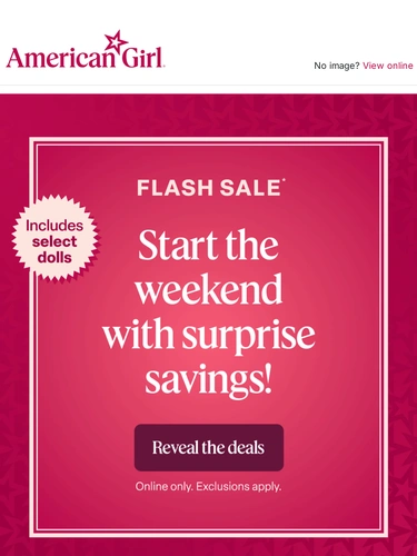 American Girl Sale Announcement