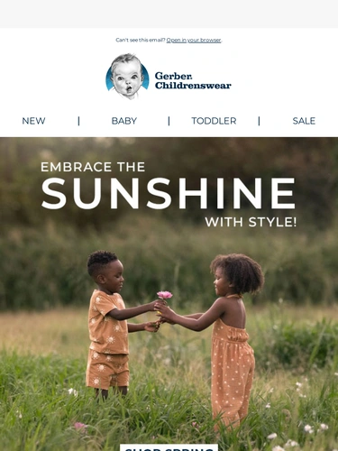 Gerber Childrenswear Sale Announcement