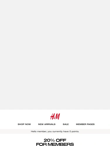 H&M Sale Announcement