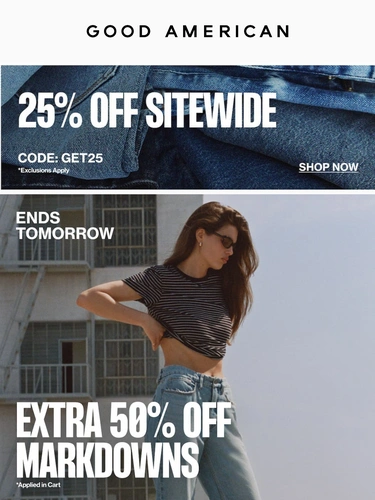 Good American Sale Announcement