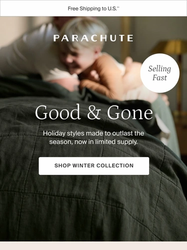 Parachute Home Holiday Campaign