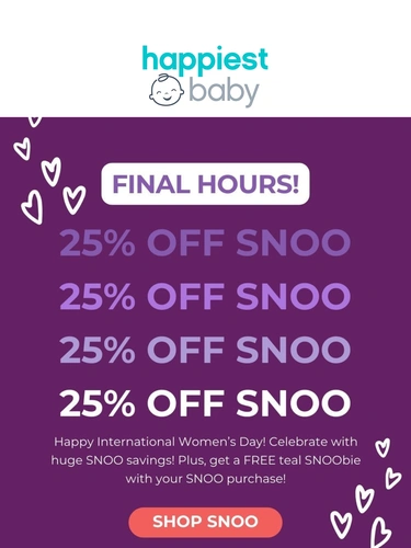 Happiest Baby Sale Announcement