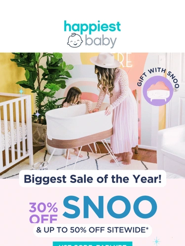 Happiest Baby Sale Announcement