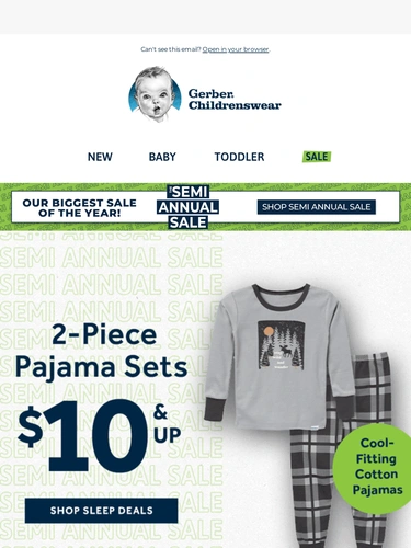Gerber Childrenswear Sale Announcement