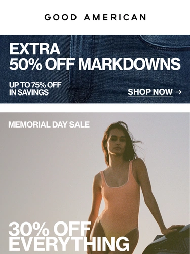 Good American Sale Announcement