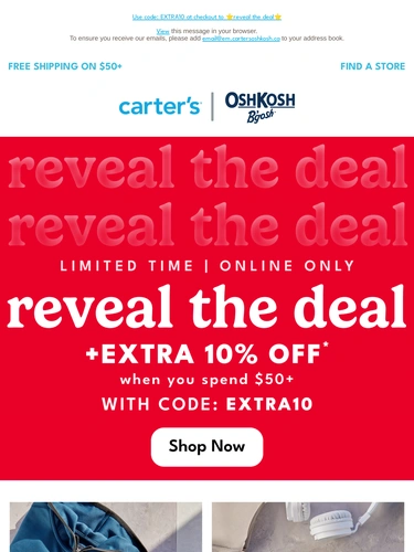 Carter's OshKosh Sale Announcement