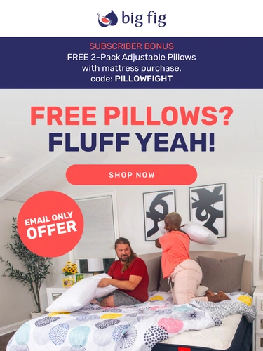 Big Fig Mattress Sale Announcement