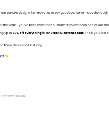 Stock Transfers Sale Announcement