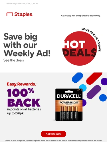 Staples Newsletter
