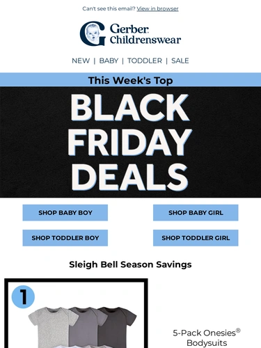 Gerber Childrenswear Sale Announcement