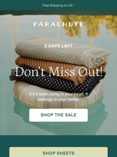 Parachute Home Sale Announcement
