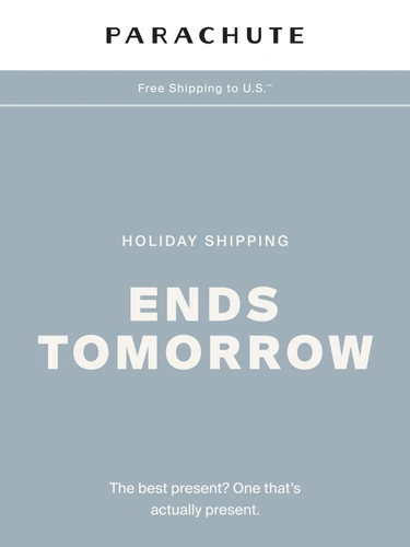 Parachute Home Sale Announcement