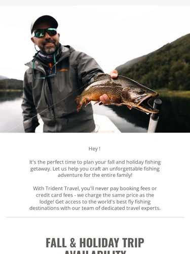 Trident Fly Fishing Holiday Campaign