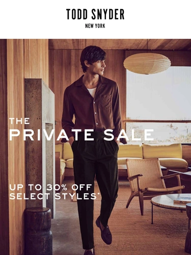 Todd Snyder Sale Announcement