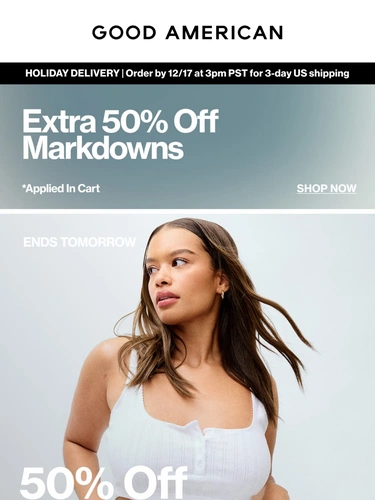 Good American Sale Announcement