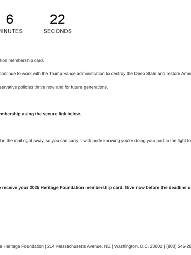 Heritage Foundation Newsletter