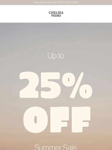 Chelsea Peers Sale Announcement