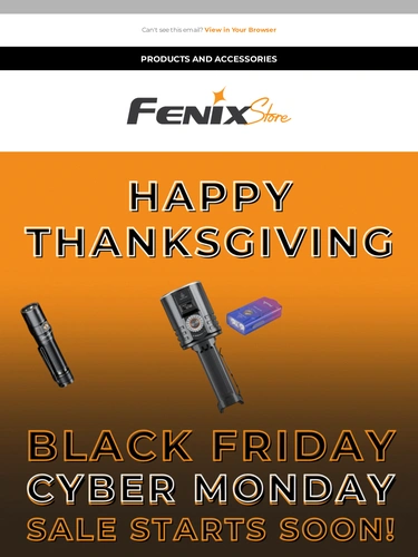 Fenix Store Sale Announcement