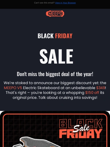 Meepo Board Sale Announcement