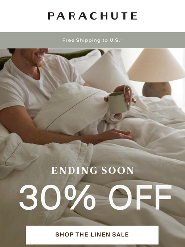 Parachute Home Sale Announcement