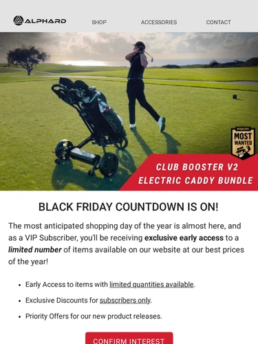 Alphard Golf Sale Announcement
