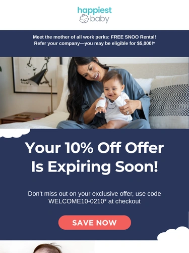 Happiest Baby Sale Announcement