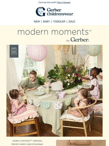 Gerber Childrenswear Sale Announcement