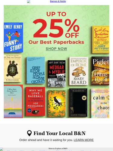 Barnes & Noble Newsletter