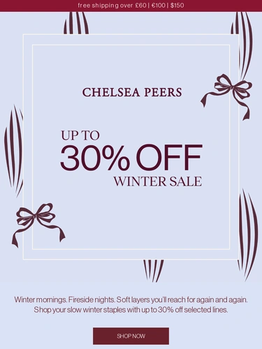 Chelsea Peers Sale Announcement