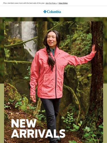 Columbia Sportswear Sale Announcement
