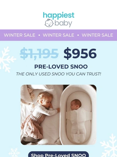 Happiest Baby Sale Announcement