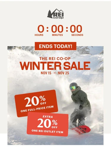 REI Sale Announcement