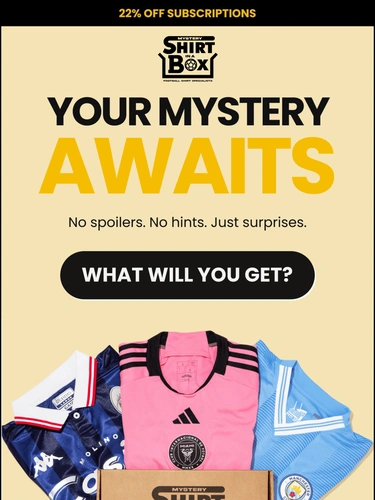 Shirt in a Box Sale Announcement