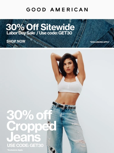 Good American Sale Announcement