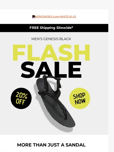 Xero Shoes Sale Announcement