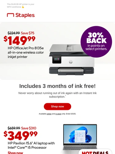 Staples Sale Announcement