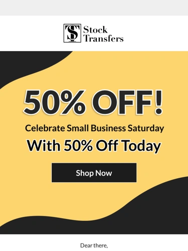 Stock Transfers Sale Announcement