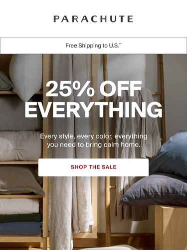 Parachute Home Sale Announcement