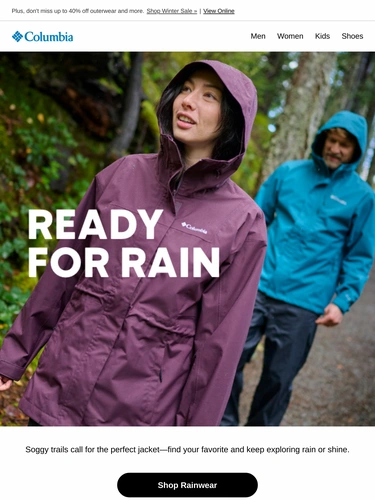 Columbia Sportswear Sale Announcement