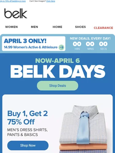 Belk Sale Announcement